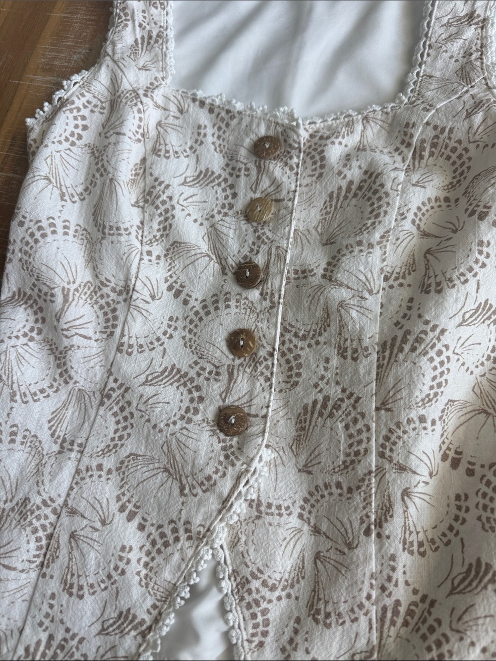 Altar'd State Cream Lace Floral Two-Piece Skirt Set - Picture 2 of 7